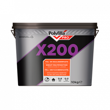 Polyfilla PRO X200 Vul- en Egaliseerpasta - 10 KG