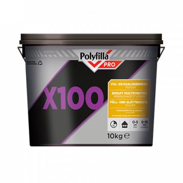 Polyfilla Pro X100 - 2-in-1 Vul- en Egaliseermiddel